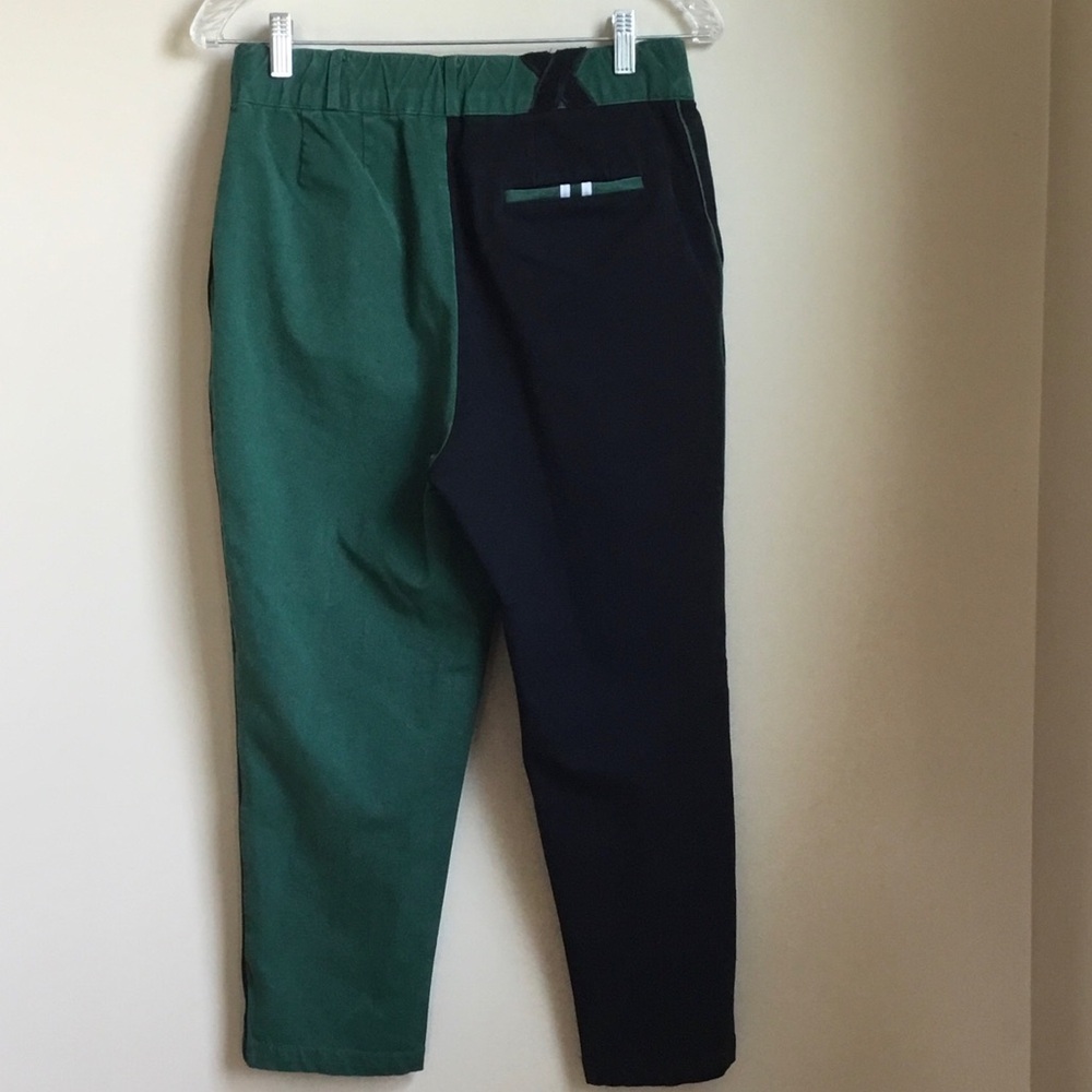 Fore All Laura High Waist Cropped Golf Trousers Green Black Color Block - Picture 8 of 13